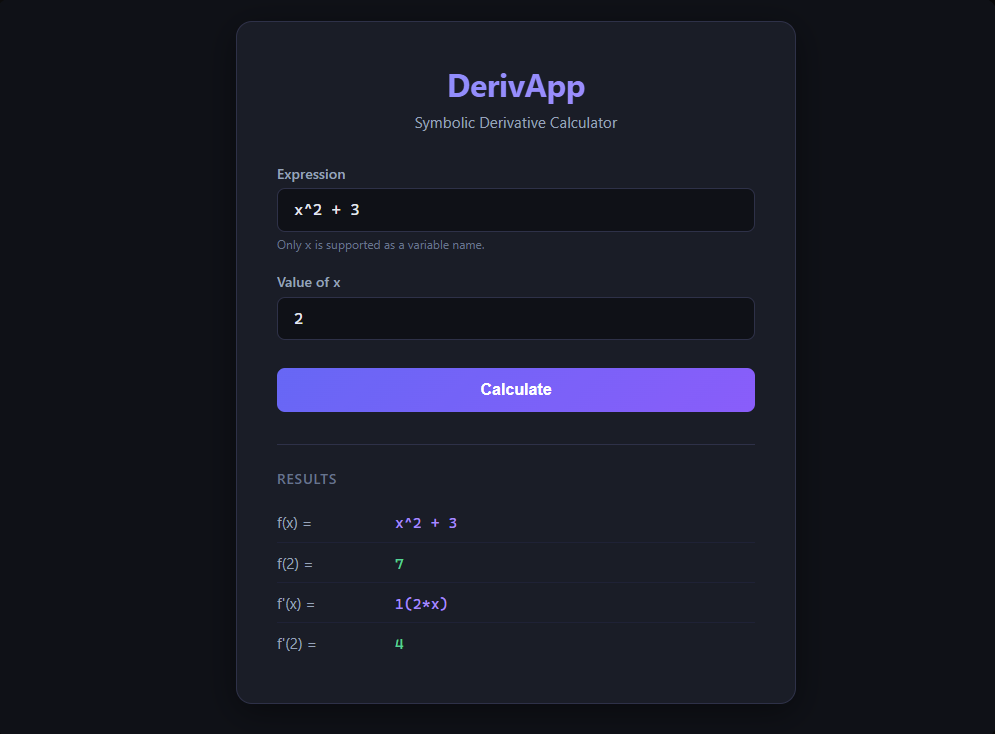 DerivApp